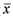 latex:\bar{x}