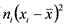 latex:n_i({x_i-\bar{x}})^2