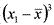 latex:({x_1-\bar{x}})^3